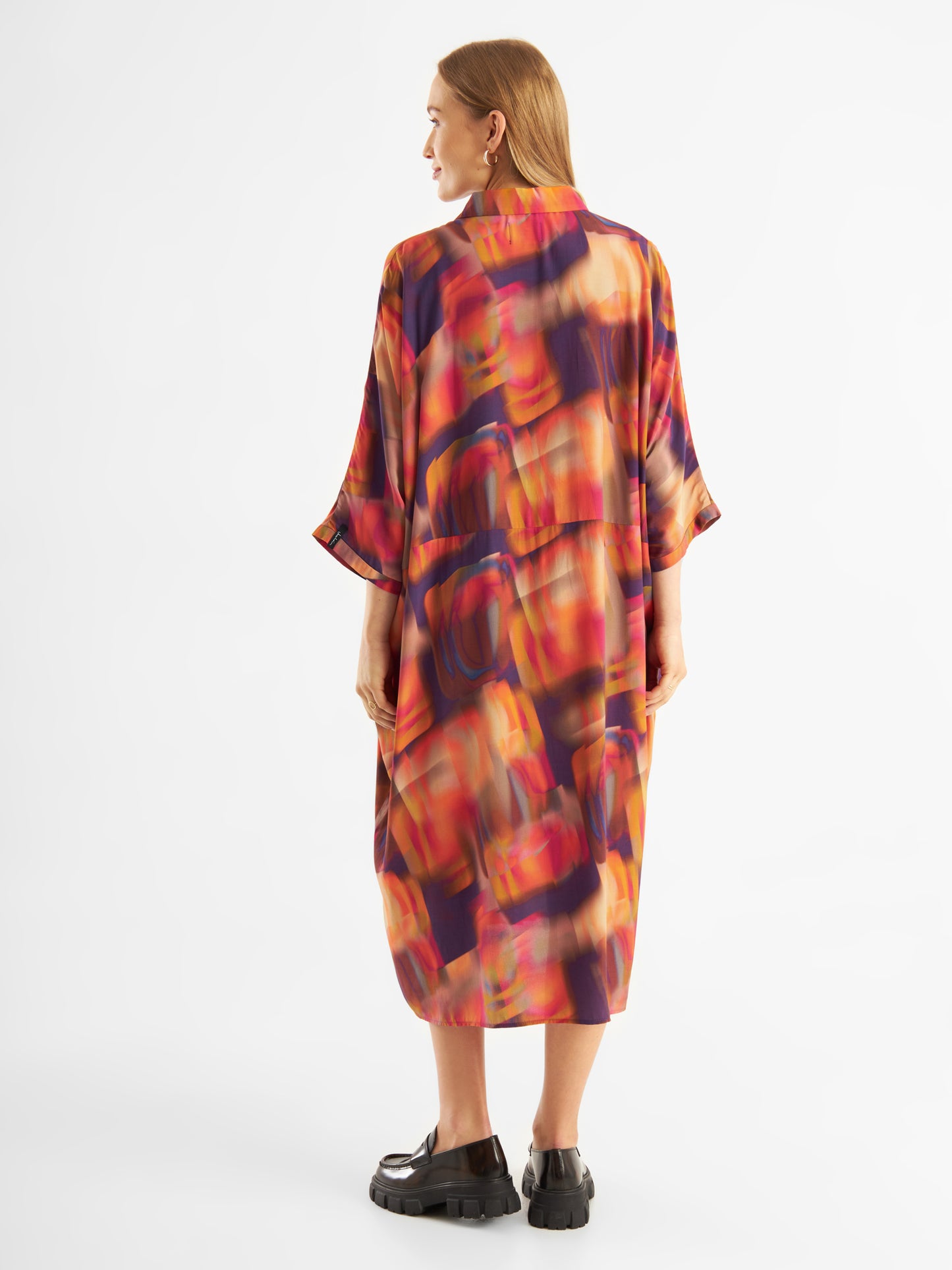 Printed Dress Oversized Air Solar Sunrise